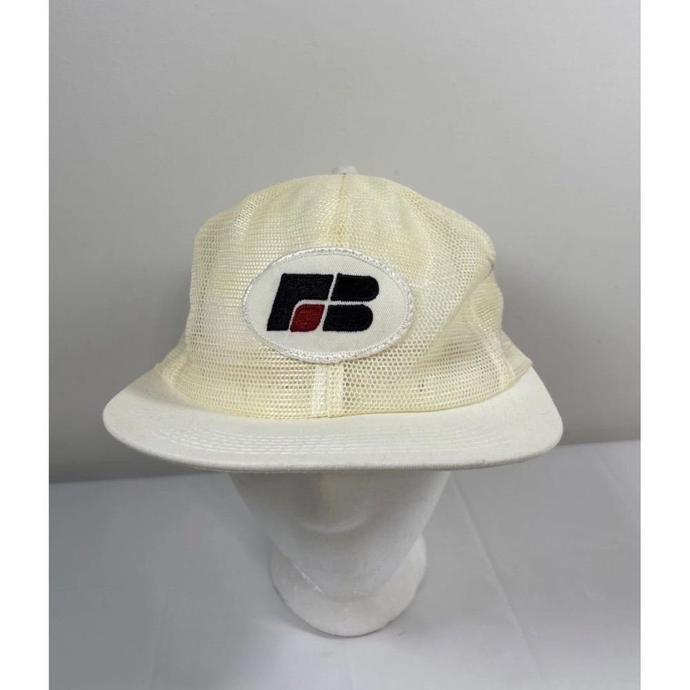 Vintage 1980's All MESH Patch Farm Bureau Land Agriculture Snap Hat K Products